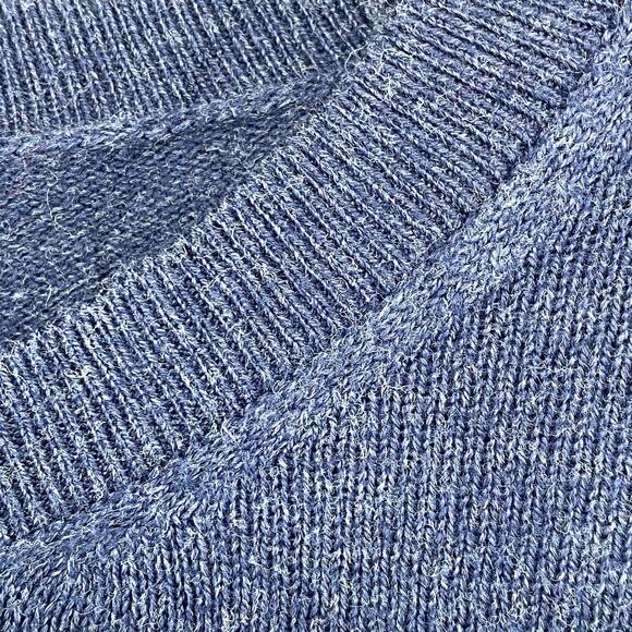 EILEEN FISHER Sweater XXS Tunic Organic Cotton Jumper Side Slit Blue - Picture 6 of 11